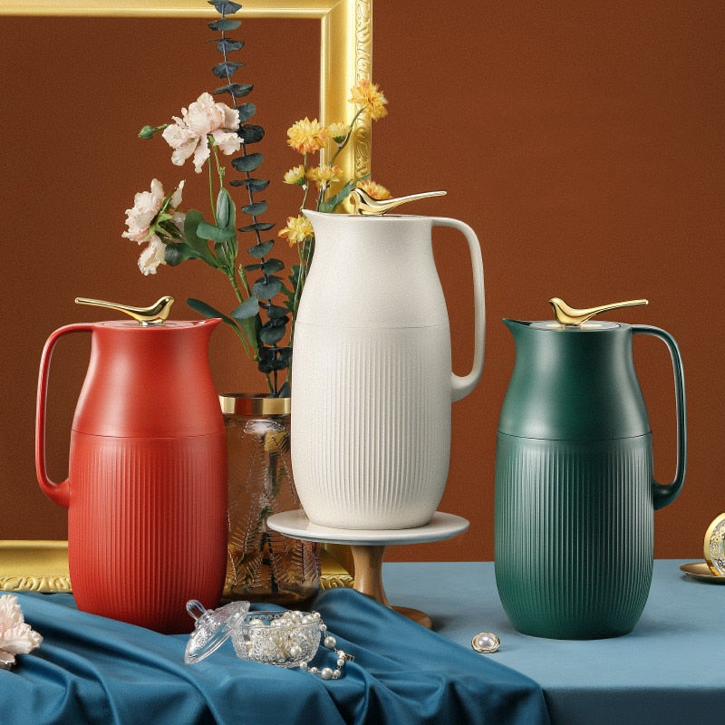 ThermoMax | Grote Minimalistische Geïsoleerde Thermosfles - Roestvrij Staal, Warmtebehoudende Fles