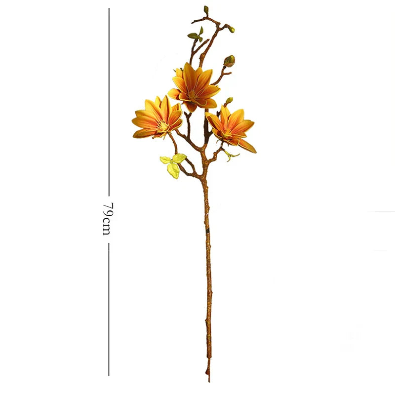FloraLuxe | Kunstmatige Magnolia bloemen - Realistische Faux bloemdecoratie