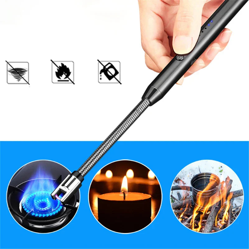 PlasmaLite | Oplaadbare windbestendige boogaansteker – USB-vlamloze plasmatoorts voor thuis