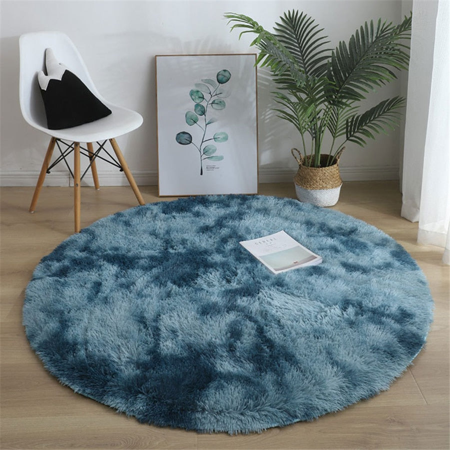 RoundHaven | Zacht, donzig rond tapijt – gezellig pluche vloerkleed