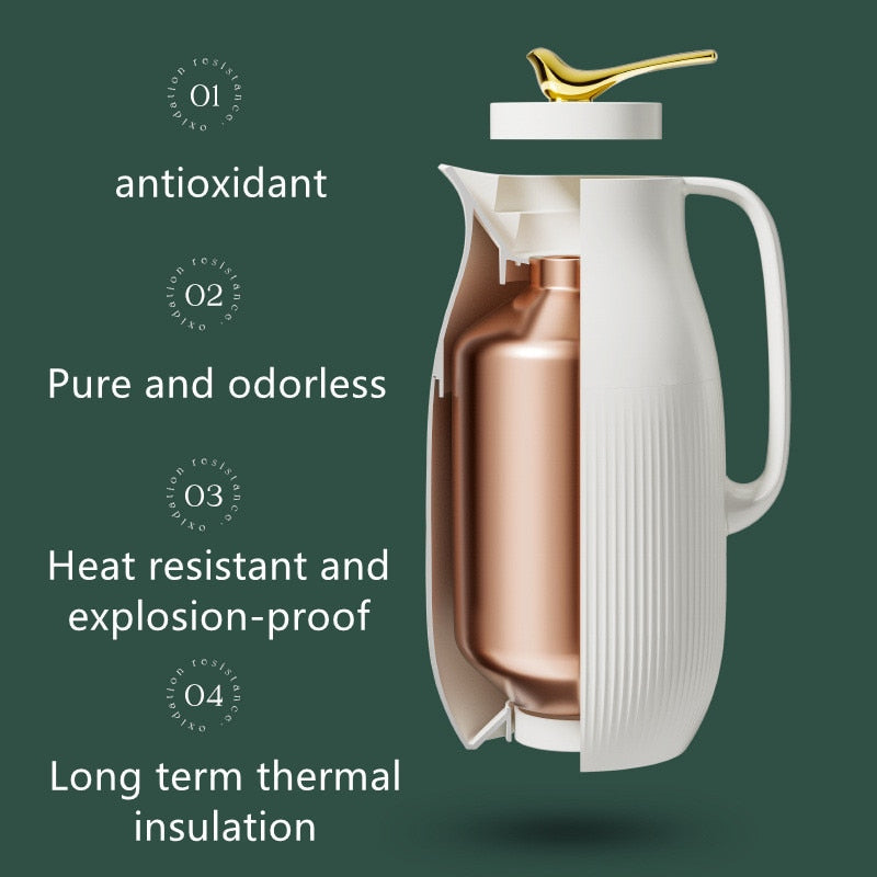 SipVessel | Reisvriendelijke geïsoleerde thermosfles – Strakke roestvrijstalen fles voor dagelijks gebruik