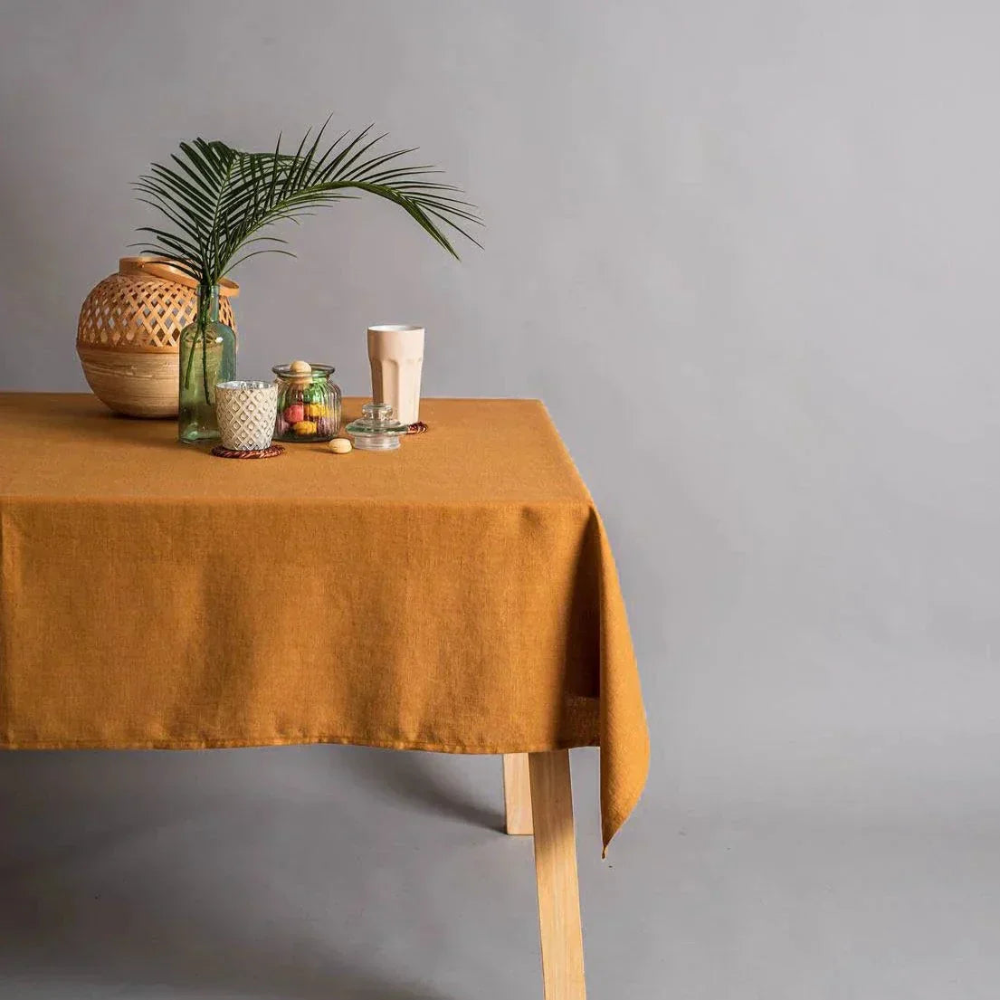 SoftDrape | Linnen tafelkleed – Wasbare stof die stofwerend is, decoratie voor eetkamer en keuken