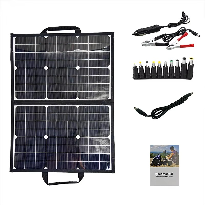 SolarFold | 1000W draagbare opvouwbare zonnepaneelset – MPPT snelladen, USB-C-voeding voor kamperen