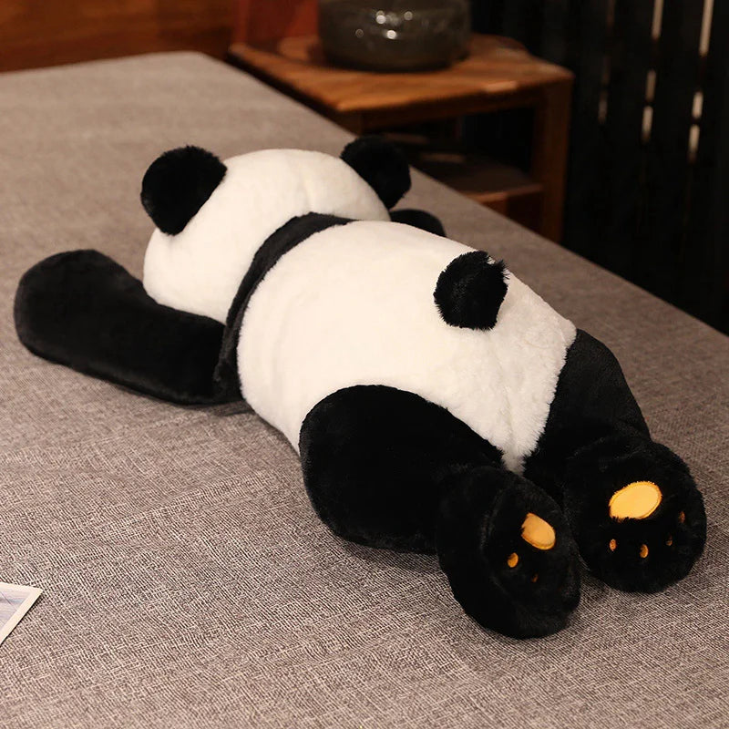 SnugPanda | Giant Lazy Panda Plush Toy – Zachte, knuffelbare knuffel voor kinderen, extra grote pluche panda