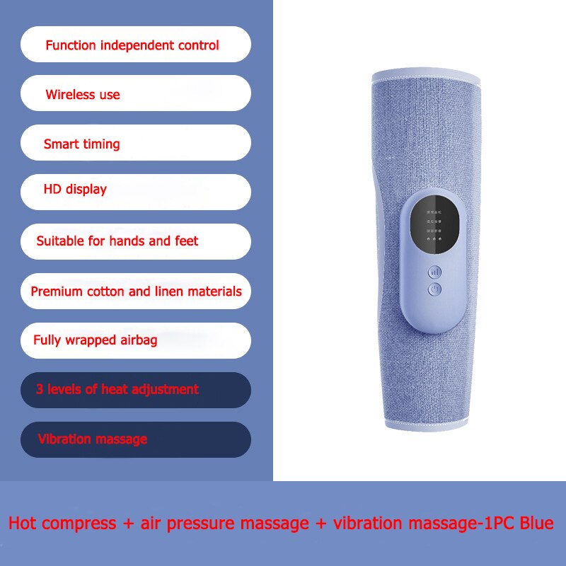 RelaxPod | Draagbare draadloze luchtcompressie-beenmassageapparaat – Trillingsbehandeling voor kuiten
