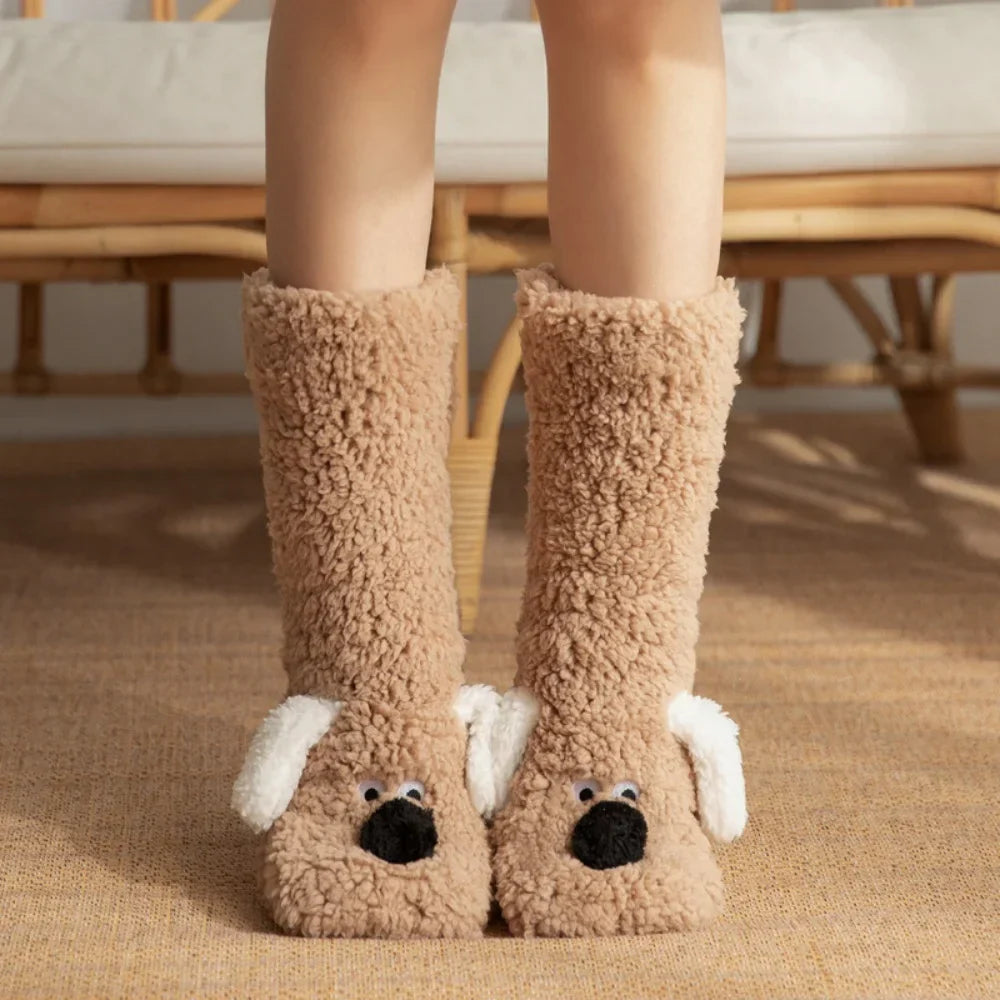 Warmies | Zachte, comfortabele lange sokken en huisslippers – Zacht, warm schoeisel voor de winter