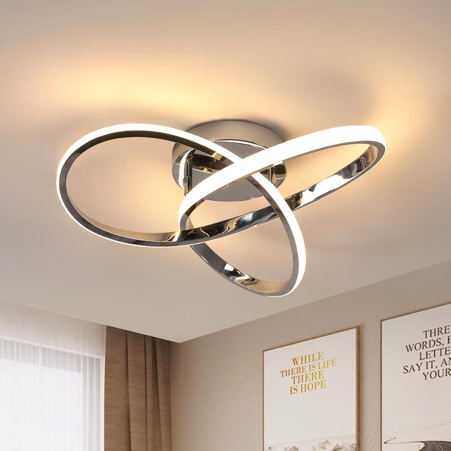 NovaCeil | Moderne LED Plafondlamp - 38W Bloem Ontwerp