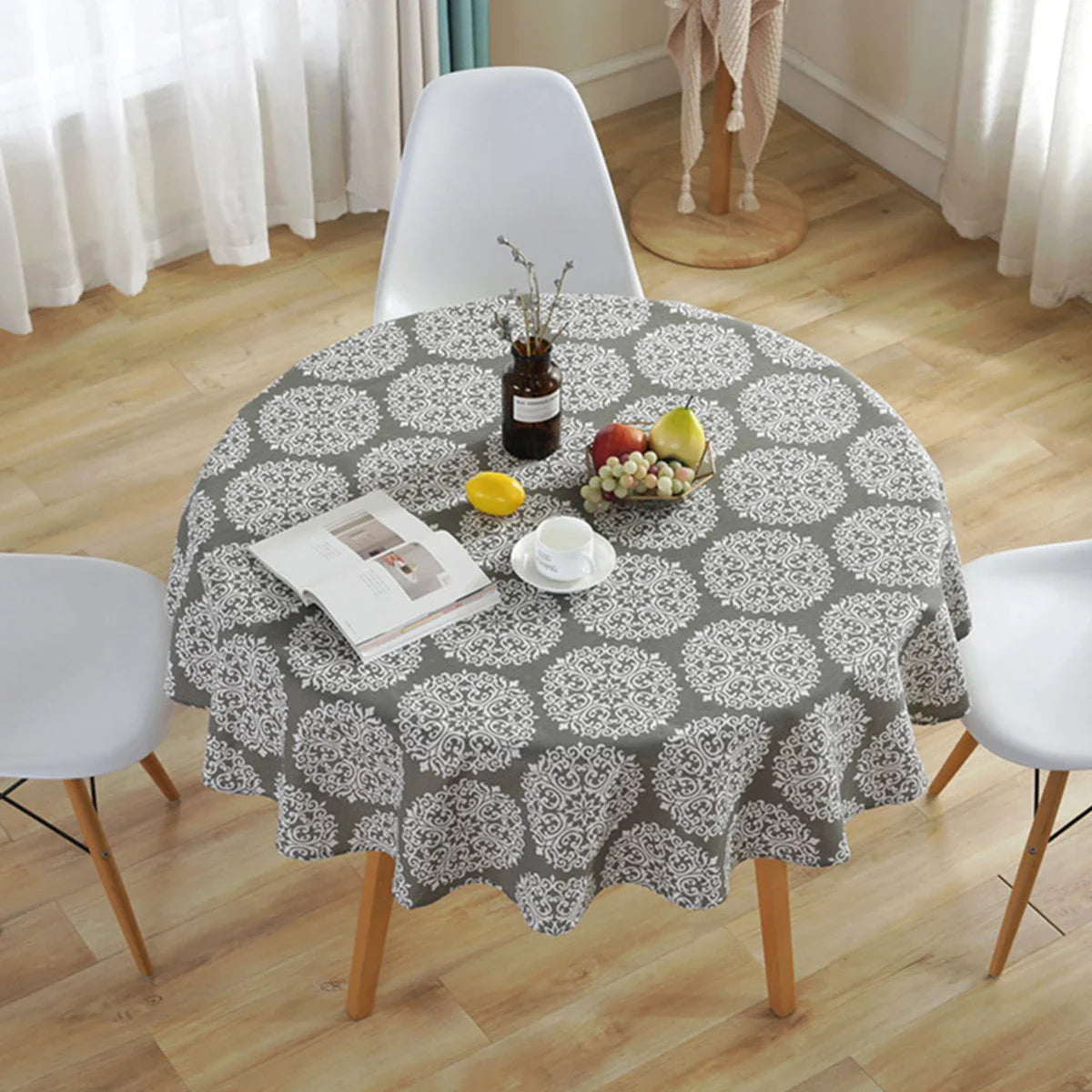 Rondelle | Rond tafelkleed - Elegant wasbaar tafelkleed, zachte stof, kreukherstellend