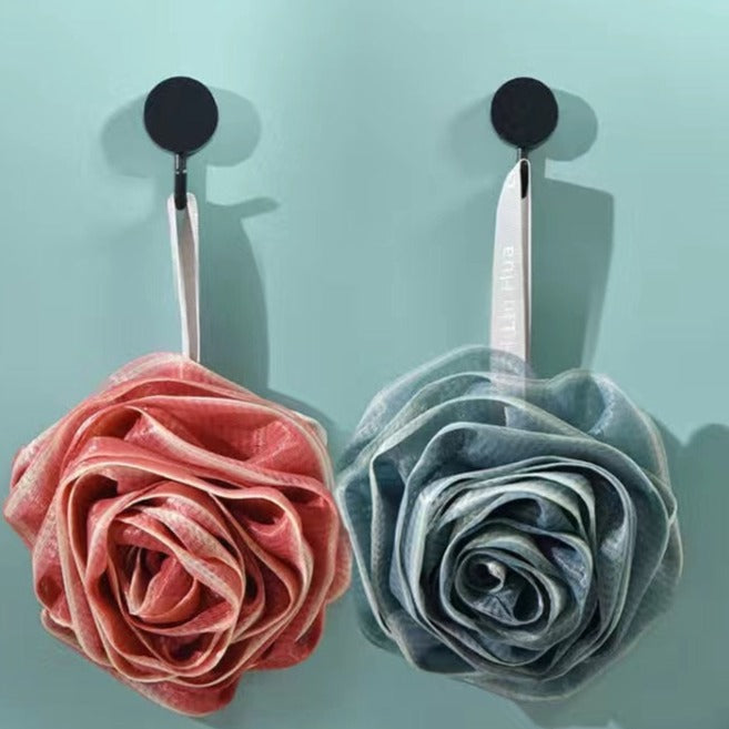 RoseBliss | Japanse rozenbadspons – zachte exfoliërende douchespons voor milde huidverzorging