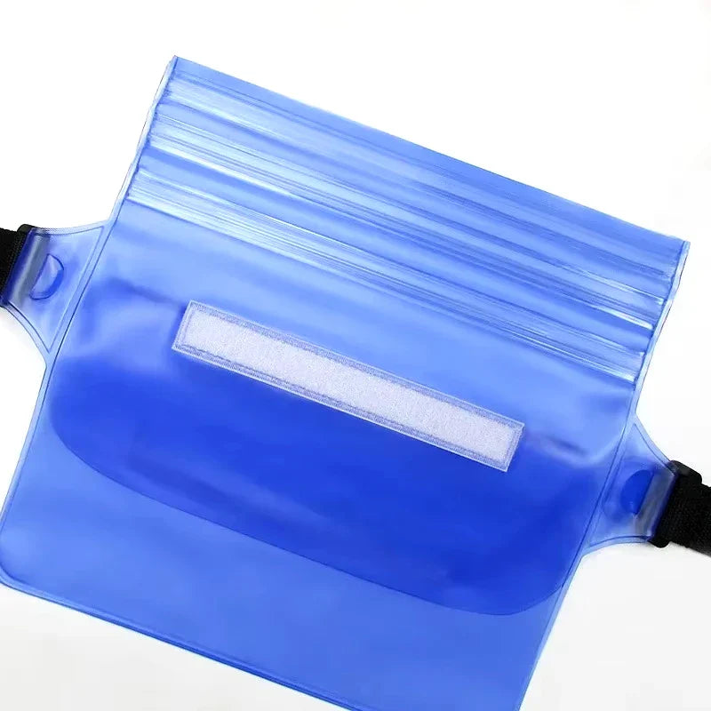 SplashSafe | Waterdicht heuptasje - Drievoudig afsluitbaar, transparant droogtasje voor smartphone