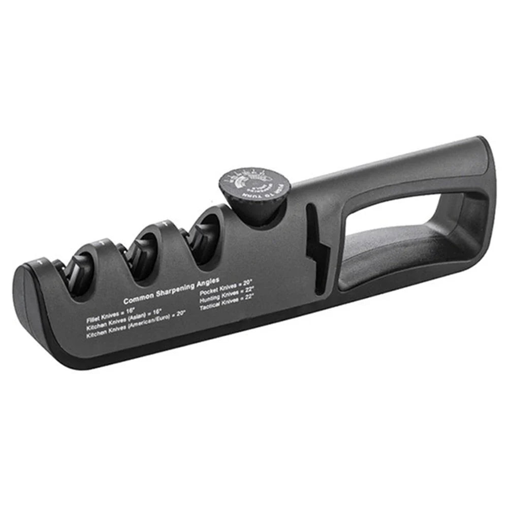 KnifeAid | 4-in-1 multifunctionele messenslijper – Professionele keukenslijper voor messen, scharen en gereedschap