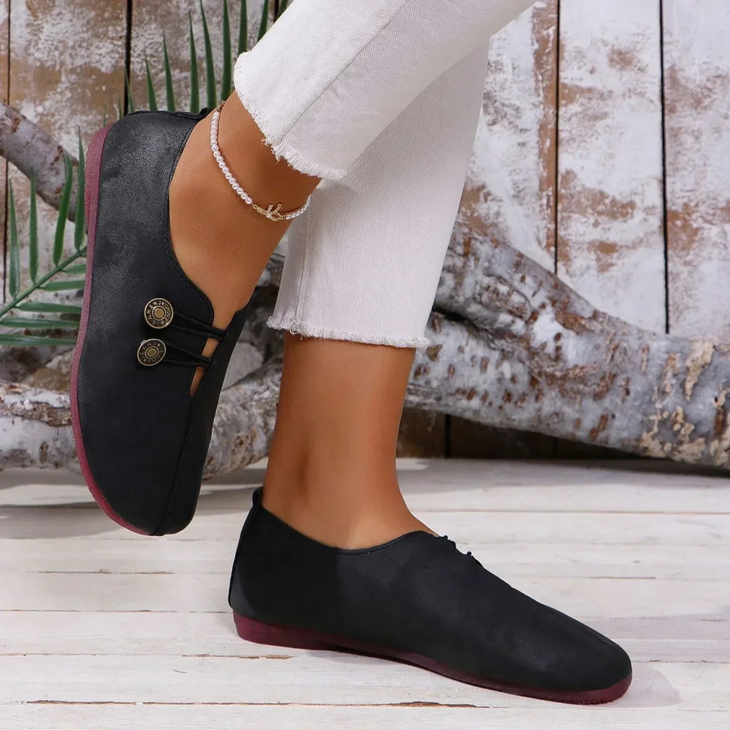 Evania | Dames Suède Instappers – Chique Comfortabele Platte Schoenen voor Casual Draagmomenten