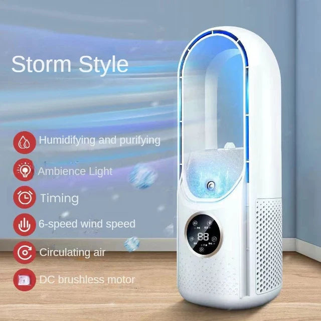 Breezio | Bladloze USB-ventilator - Draagbare Bureau Koelventilator