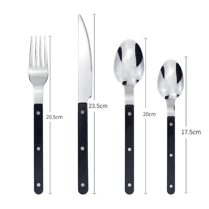 Utensiq | 24-delige bistrobestekset - Roestvrijstalen bestekset voor 6 personen