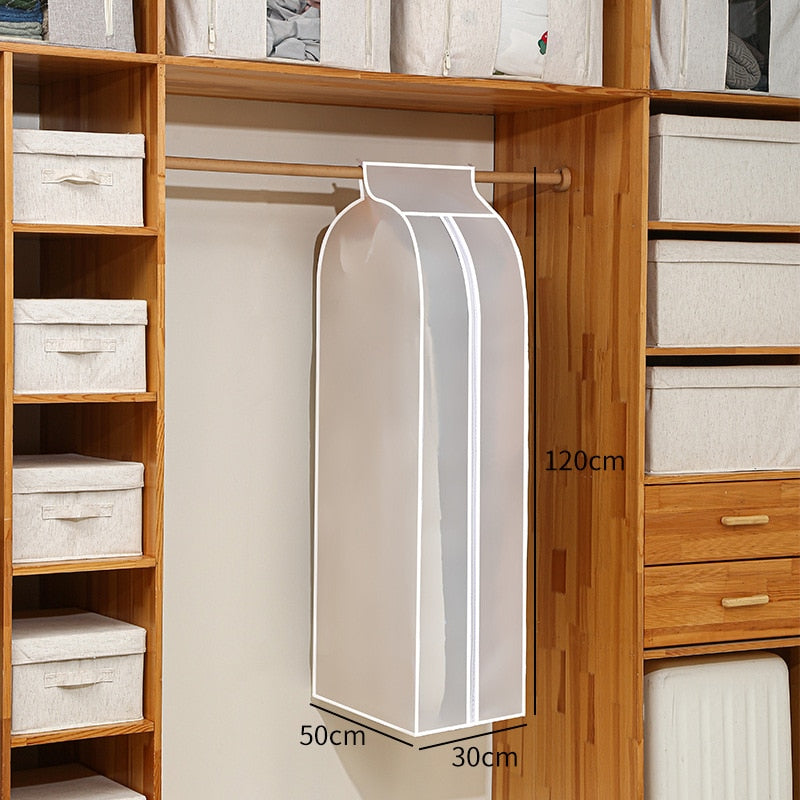 ClosetCocoon | Stofdichte kledinghoes - Ademende garderobe-organiser, Transparant & Opvouwbaar