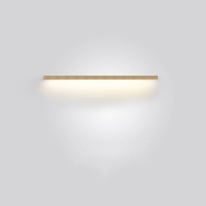 StripGlow | Minimalistische houten LED-wandlamp - Japans geïnspireerd, slank ontwerp