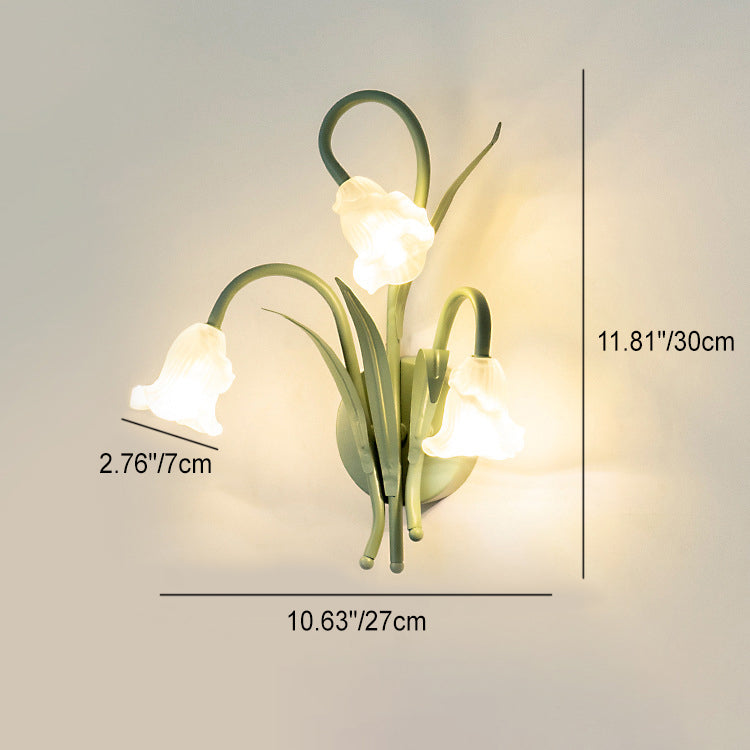 BlossomBeam | Elegante Bloem Wandlamp - Ijzer & Glas, Modern Bloemmotief voor Woonkamer & Slaapkamer