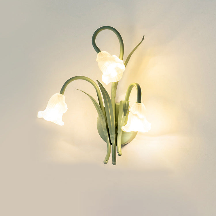 BlossomBeam | Elegante Bloem Wandlamp - Ijzer & Glas, Modern Bloemmotief voor Woonkamer & Slaapkamer