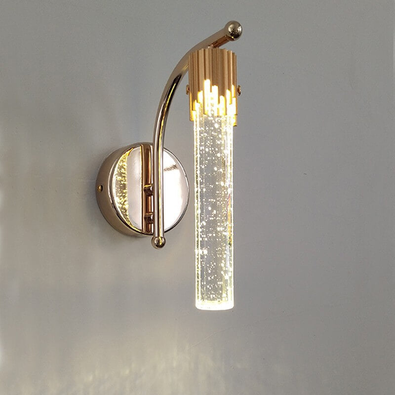 Opuluxe | Elegante gouden kristallen wandlamp - moderne LED wandlamp voor binnenhuisdecoratie