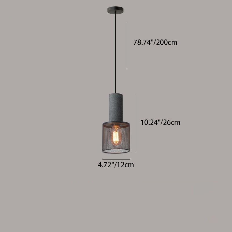 Aether | Eigentijdse industriële hanglamp - Moderne cilindervormige plafondlamp voor woonkamer & keuken