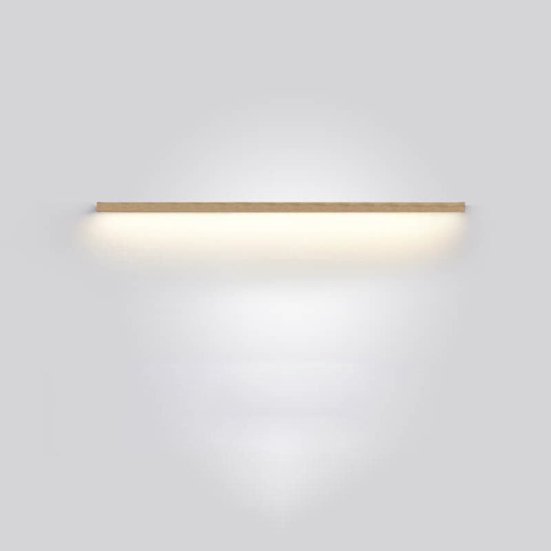 StripGlow | Minimalistische houten LED-wandlamp - Japans geïnspireerd, slank ontwerp