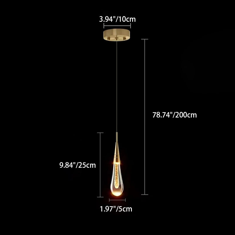 GlimmerDrop | Kristallen LED-kroonluchter, modern waterdruppelontwerp voor woonkamer en slaapkamer