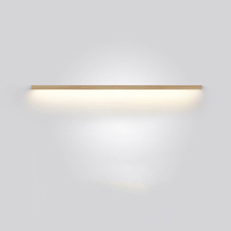 StripGlow | Minimalistische houten LED-wandlamp - Japans geïnspireerd, slank ontwerp