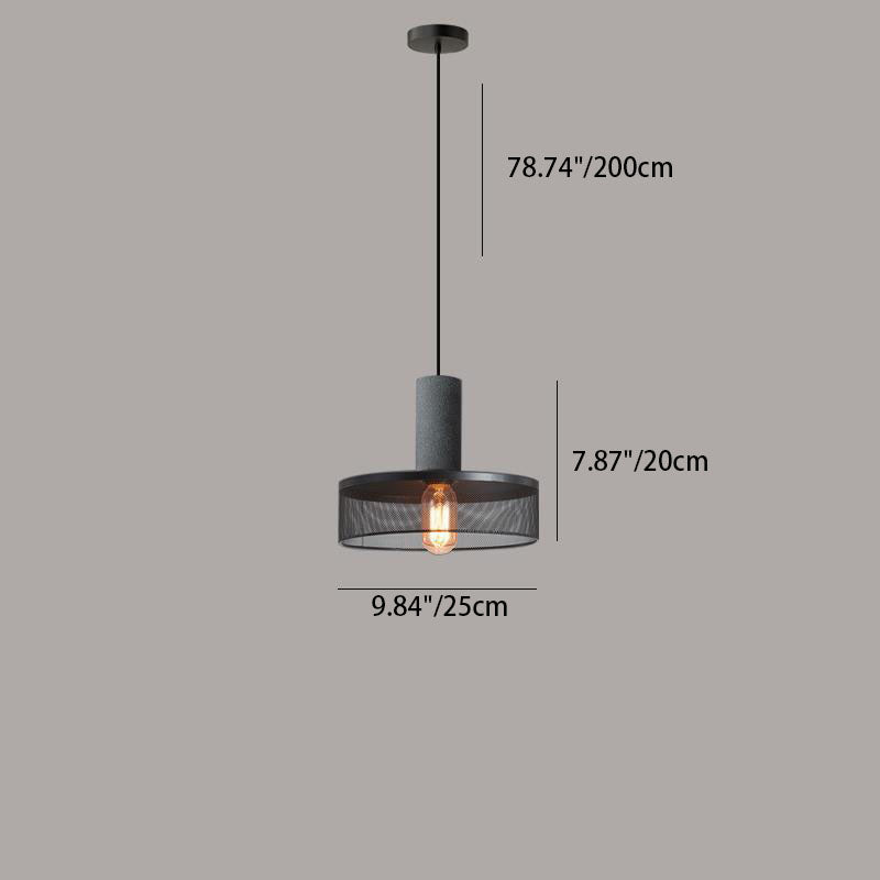 Aether | Eigentijdse industriële hanglamp - Moderne cilindervormige plafondlamp voor woonkamer & keuken