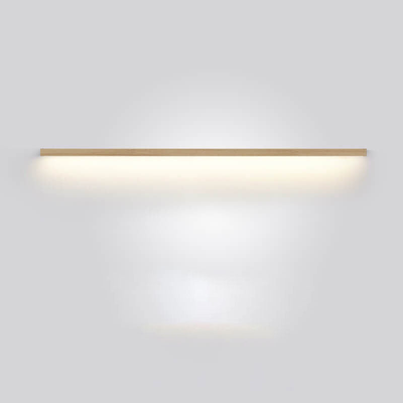 StripGlow | Minimalistische houten LED-wandlamp - Japans geïnspireerd, slank ontwerp