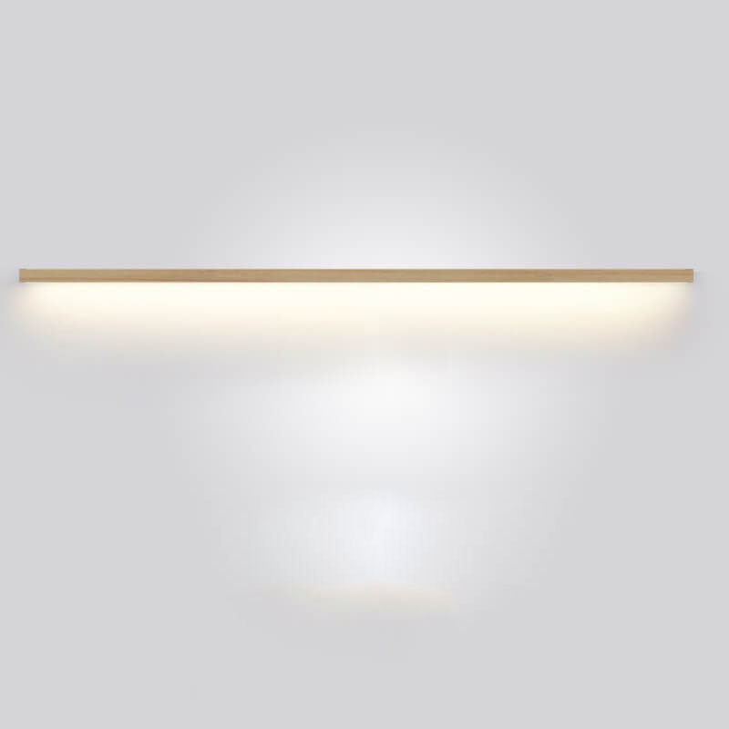 StripGlow | Minimalistische houten LED-wandlamp - Japans geïnspireerd, slank ontwerp