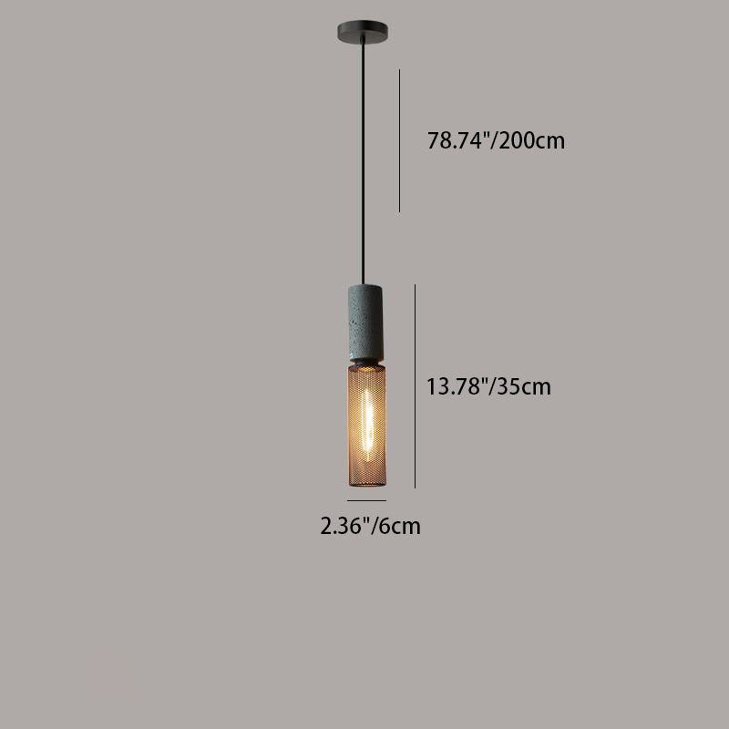 Aether | Eigentijdse industriële hanglamp - Moderne cilindervormige plafondlamp voor woonkamer & keuken