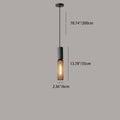 Aether | Eigentijdse industriële hanglamp - Moderne cilindervormige plafondlamp voor woonkamer & keuken