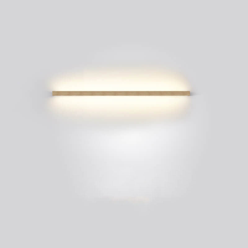 StripGlow | Minimalistische houten LED-wandlamp - Japans geïnspireerd, slank ontwerp