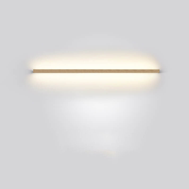 StripGlow | Minimalistische houten LED-wandlamp - Japans geïnspireerd, slank ontwerp