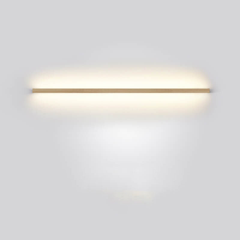 StripGlow | Minimalistische houten LED-wandlamp - Japans geïnspireerd, slank ontwerp