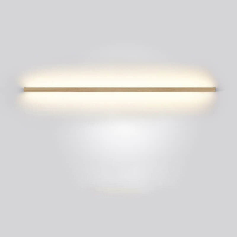 StripGlow | Minimalistische houten LED-wandlamp - Japans geïnspireerd, slank ontwerp