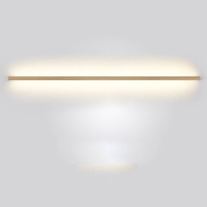 StripGlow | Minimalistische houten LED-wandlamp - Japans geïnspireerd, slank ontwerp