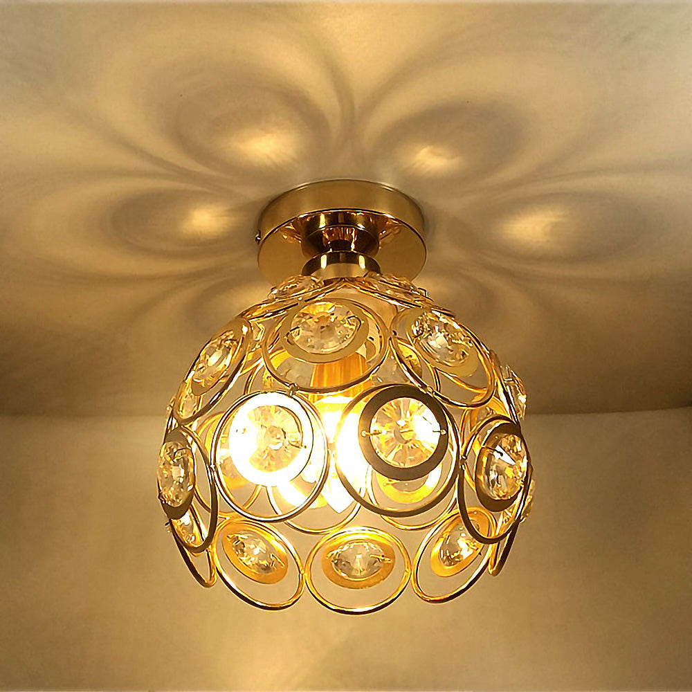 Luxoria | Mini kristallen plafondlamp - Elegant, sprankelend ontwerp