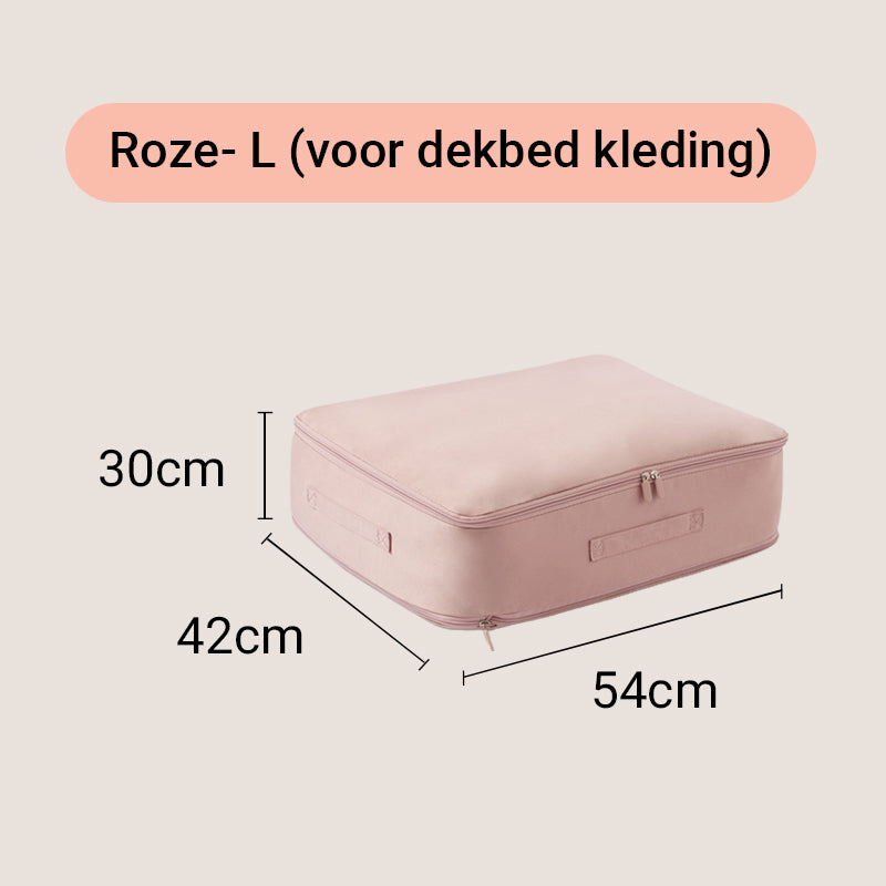 FlatPak | Vacuümcompressie-opbergzak - Ruimtebespaarder voor kleding en het organiseren van je huis