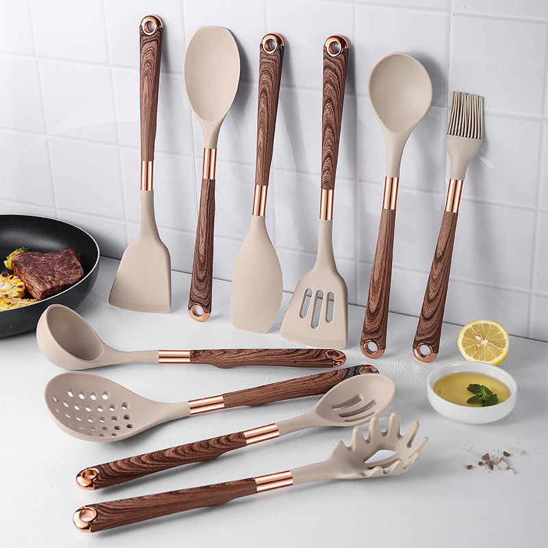CookLuxe | 10-delige elegante siliconen keukenset - antiaanbak, hittebestendig kookgereedschap