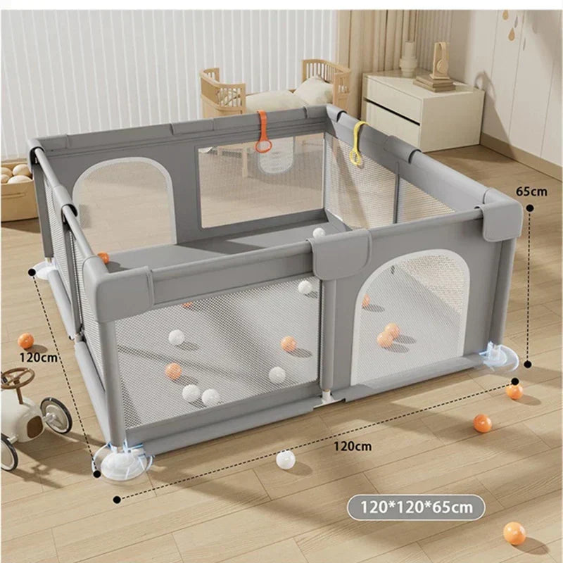 KiddoSpace | Grote box voor baby's en peuters – Veilige speelruimte voor binnen en buiten met zachte panelen