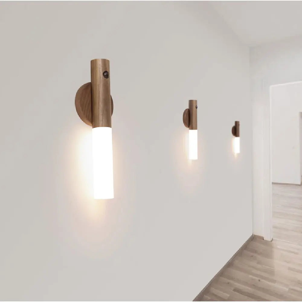 WoodenAura | Luxe magnetische draadloze bewegingssensorlamp