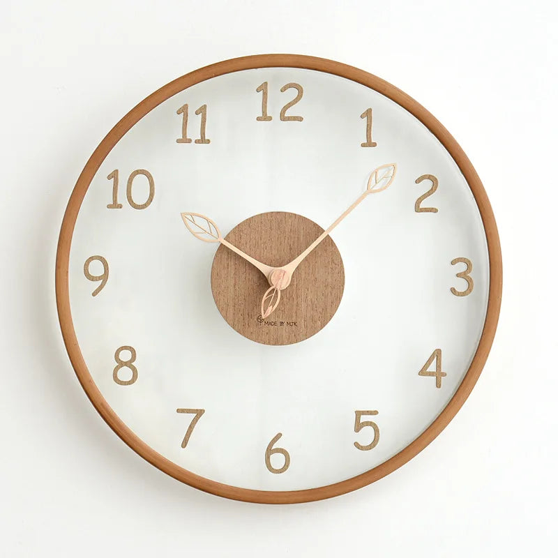 LucentDial | Transparante Glazen Wandklok - Stille Quartz Beweging, Modern Minimalistisch Woondecor