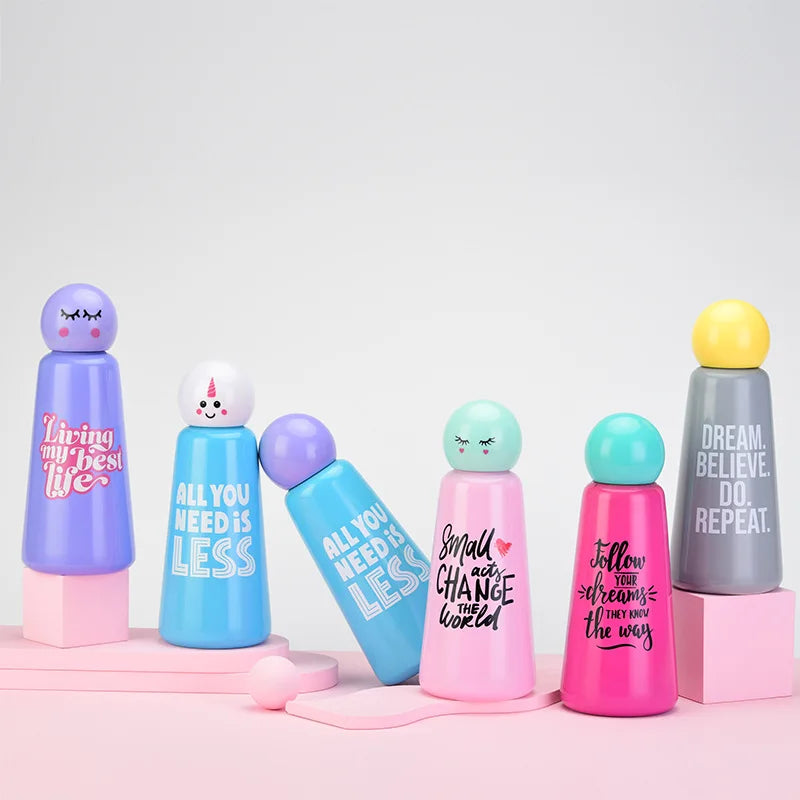 SipPop | 500ml thermosfles - 304 roestvrij staal, lekvrij, vacuüm geïsoleerd, 2-kleurige pastelkleur