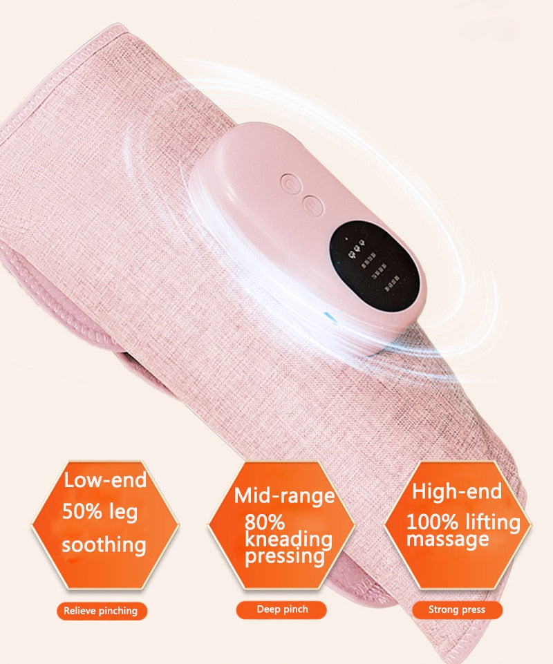 RelaxPod | Draagbare draadloze luchtcompressie-beenmassageapparaat – Trillingsbehandeling voor kuiten