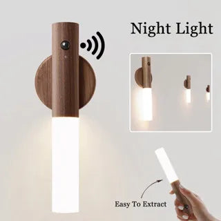 WoodenAura | Luxe magnetische draadloze bewegingssensorlamp