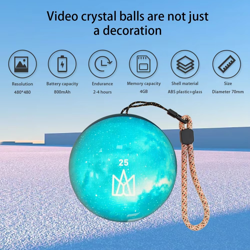 SpectraBall | 3D-kristallen bol display – interactief videohologram, led-verlichting