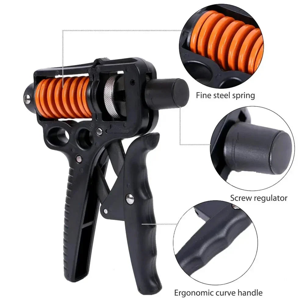 PowerPinch | Verstelbare 5–165 kg Heavy Duty Handgreepversterker & Vinger Expander