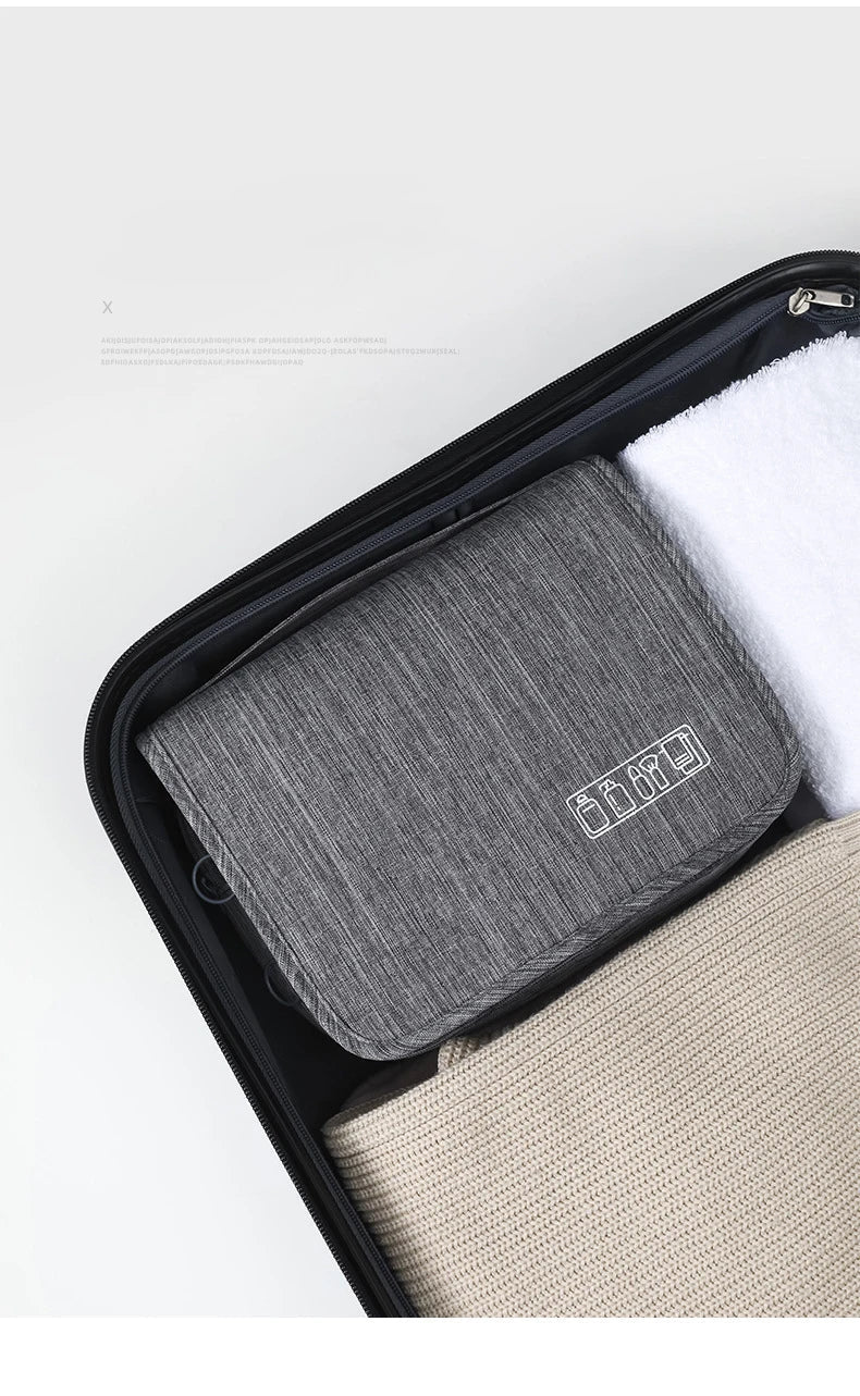 PackPerch | Hangende toilettas – reisorganizer, waterdicht, meerdere vakken, toilettas
