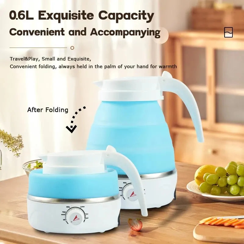 FoldiBoil | Opvouwbare Waterkoker - Draagbare Reisswaterkoker met Snelkoken - BPA-vrij Silicone